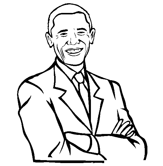Free Barack Obama Coloring Pages